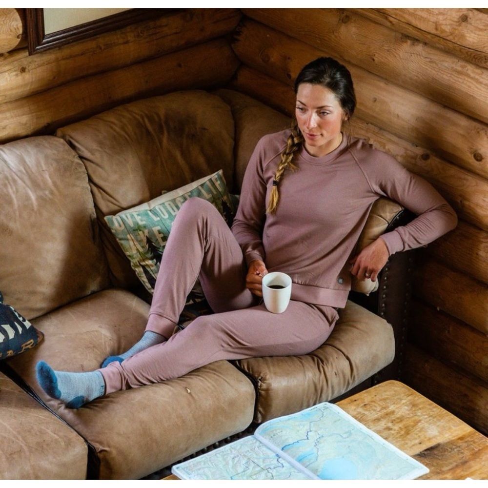 Free Fly Apparel Bamboo Lightweight Fleece Jogger in Canyon Size L / Pristine